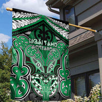 Aotearoa Iwi Ngai Tahu Garden Flag Maori Kowhaiwhai Pattern LT19 - Polynesian Pride