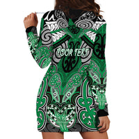 Aotearoa Iwi Ngai Tahu Personalised Hoodie Dress Maori Kowhaiwhai Pattern LT19 - Polynesian Pride