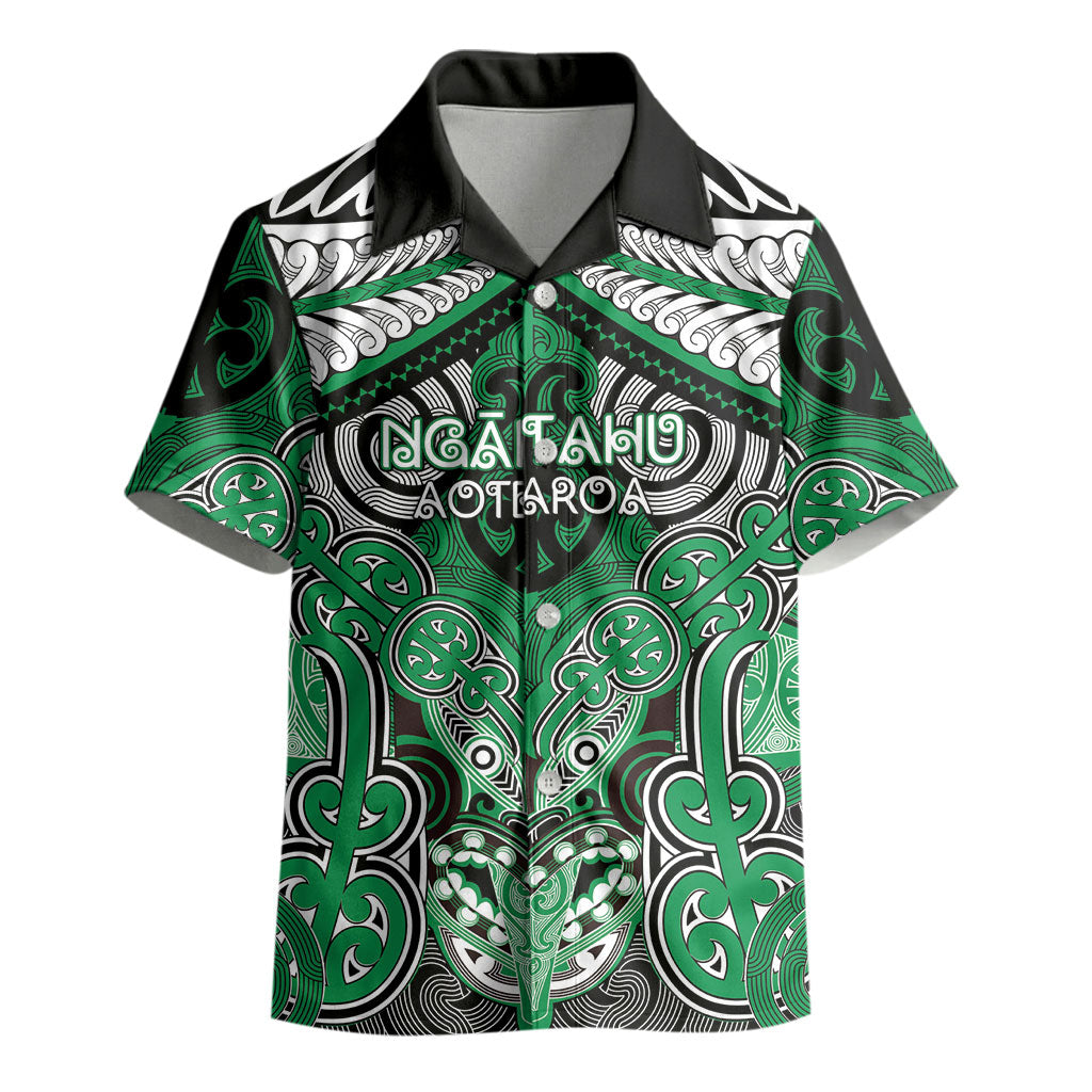 Aotearoa Iwi Ngai Tahu Personalised Kid Hawaiian Shirt Maori Kowhaiwhai Pattern LT19 - Polynesian Pride