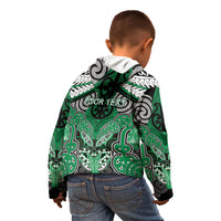 Aotearoa Iwi Ngai Tahu Personalised Kid Hoodie Maori Kowhaiwhai Pattern LT19 - Polynesian Pride