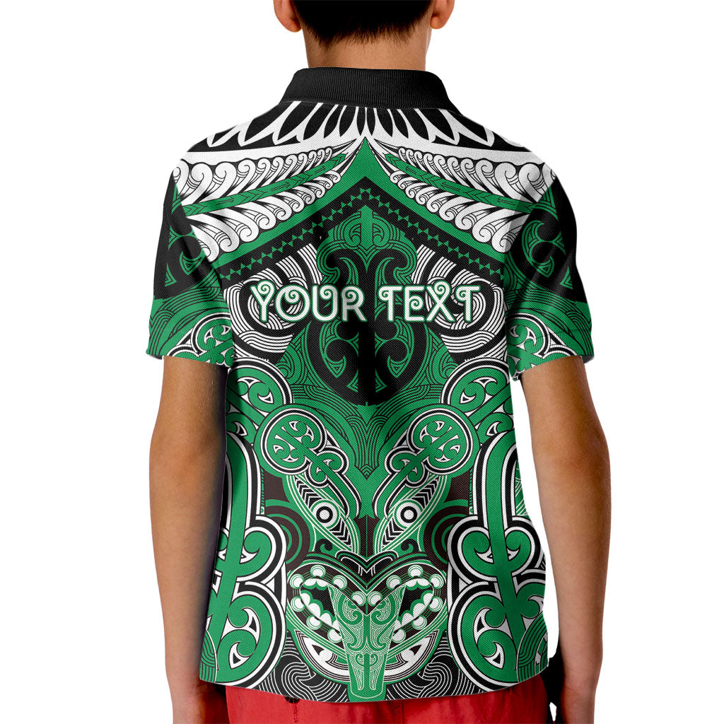 Aotearoa Iwi Ngai Tahu Personalised Kid Polo Shirt Maori Kowhaiwhai Pattern LT19 - Polynesian Pride