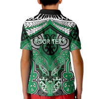 Aotearoa Iwi Ngai Tahu Personalised Kid Polo Shirt Maori Kowhaiwhai Pattern LT19 - Polynesian Pride
