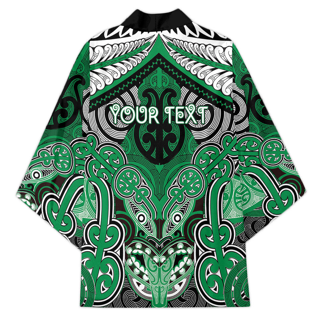 Aotearoa Iwi Ngai Tahu Personalised Kimono Maori Kowhaiwhai Pattern LT19 - Polynesian Pride