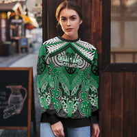 Aotearoa Iwi Ngai Tahu Personalised Ugly Christmas Sweater Maori Kowhaiwhai Pattern LT19 - Polynesian Pride
