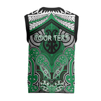 Aotearoa Iwi Ngai Tahu Personalised Christmas Knitted V-Neck Vest Maori Kowhaiwhai Pattern LT19 - Polynesian Pride