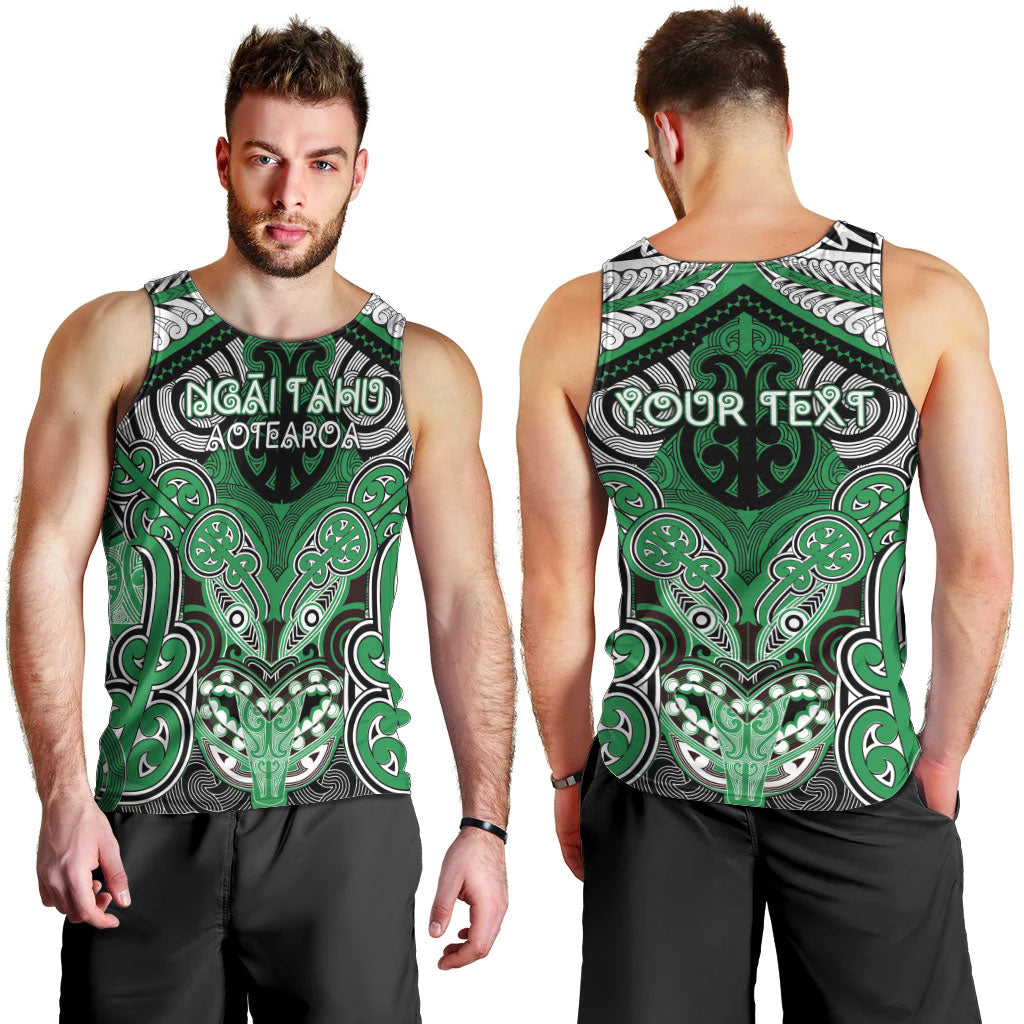 Aotearoa Iwi Ngai Tahu Personalised Men Tank Top Maori Kowhaiwhai Pattern LT19 - Polynesian Pride