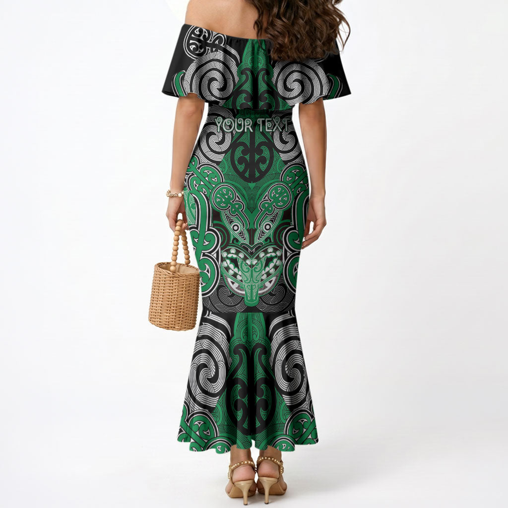 Aotearoa Iwi Ngai Tahu Personalised Mermaid Dress Maori Kowhaiwhai Pattern LT19 - Polynesian Pride