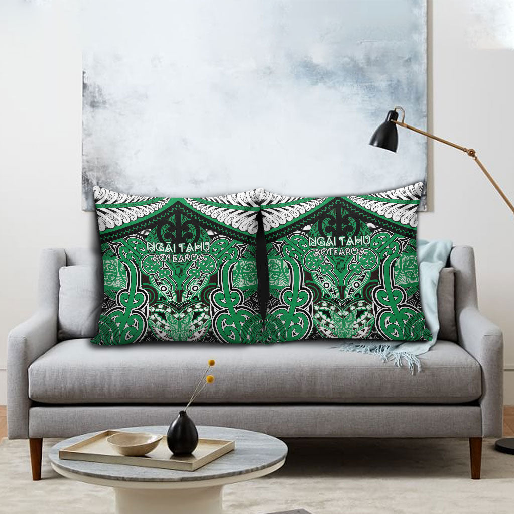 Aotearoa Iwi Ngai Tahu Pillow Cover Maori Kowhaiwhai Pattern LT19 - Polynesian Pride