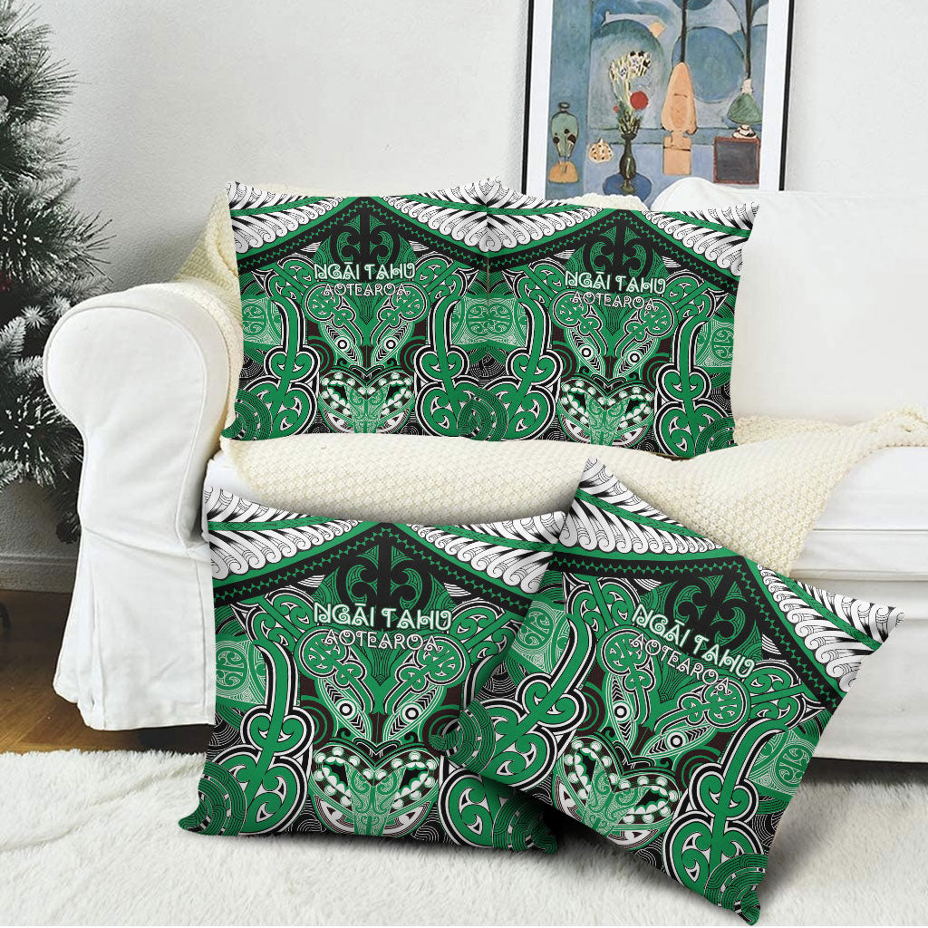 Aotearoa Iwi Ngai Tahu Pillow Cover Maori Kowhaiwhai Pattern LT19 - Polynesian Pride