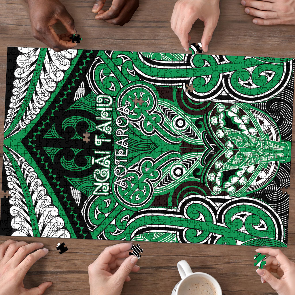 Aotearoa Iwi Ngai Tahu Puzzle Maori Kowhaiwhai Pattern LT19 - Polynesian Pride