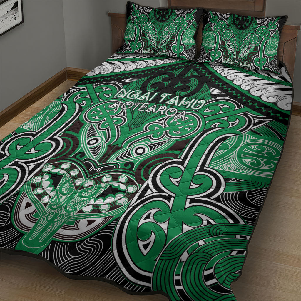 Aotearoa Iwi Ngai Tahu Quilt Bed Set Maori Kowhaiwhai Pattern LT19 - Polynesian Pride