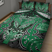 Aotearoa Iwi Ngai Tahu Quilt Bed Set Maori Kowhaiwhai Pattern LT19 - Polynesian Pride