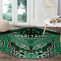 Aotearoa Iwi Ngai Tahu Round Carpet Maori Kowhaiwhai Pattern LT19 - Polynesian Pride