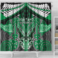 Aotearoa Iwi Ngai Tahu Shower Curtain Maori Kowhaiwhai Pattern LT19 - Polynesian Pride