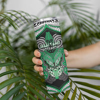 Aotearoa Iwi Ngai Tahu Personalised Skinny Tumbler Maori Kowhaiwhai Pattern LT19 - Polynesian Pride