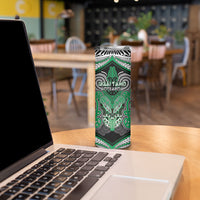Aotearoa Iwi Ngai Tahu Personalised Skinny Tumbler Maori Kowhaiwhai Pattern LT19 - Polynesian Pride