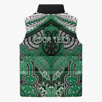 Aotearoa Iwi Ngai Tahu Personalised Sleeveless Puffer Jacket Maori Kowhaiwhai Pattern LT19 - Polynesian Pride