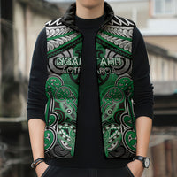 Aotearoa Iwi Ngai Tahu Personalised Sleeveless Puffer Jacket Maori Kowhaiwhai Pattern LT19 - Polynesian Pride