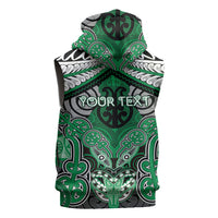 Aotearoa Iwi Ngai Tahu Personalised Sleeveless Zip Hoodie Maori Kowhaiwhai Pattern LT19 - Polynesian Pride