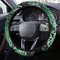 Aotearoa Iwi Ngai Tahu Steering Wheel Cover Maori Kowhaiwhai Pattern LT19 - Polynesian Pride