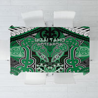 Aotearoa Iwi Ngai Tahu Tablecloth Maori Kowhaiwhai Pattern LT19 Green - Polynesian Pride