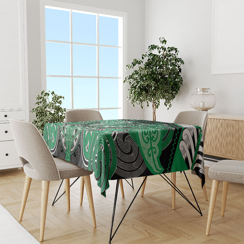 Aotearoa Iwi Ngai Tahu Tablecloth Maori Kowhaiwhai Pattern LT19 - Polynesian Pride
