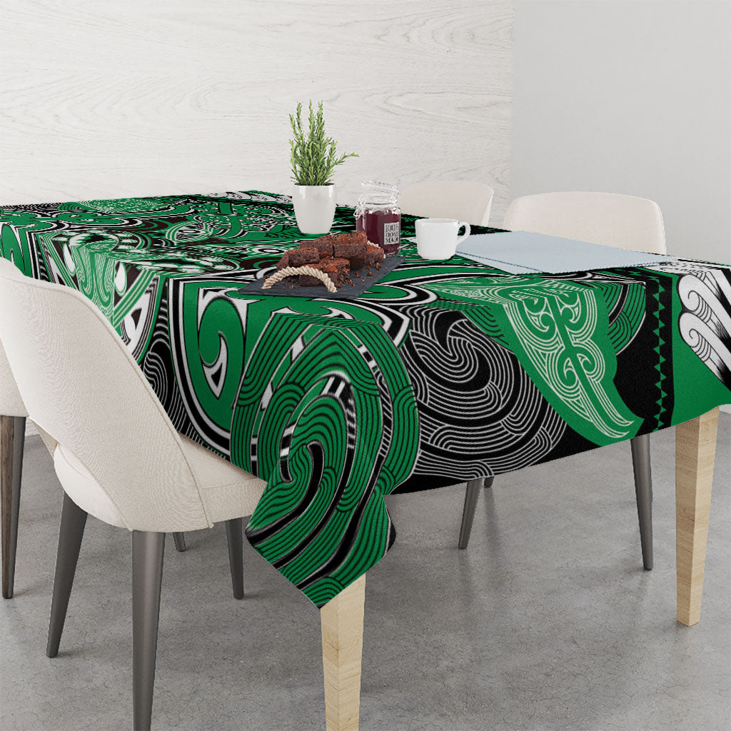 Aotearoa Iwi Ngai Tahu Tablecloth Maori Kowhaiwhai Pattern LT19 - Polynesian Pride