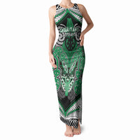 Aotearoa Iwi Ngai Tahu Personalised Tank Maxi Dress Maori Kowhaiwhai Pattern LT19 Women Green - Polynesian Pride