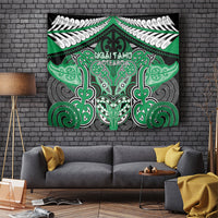 Aotearoa Iwi Ngai Tahu Tapestry Maori Kowhaiwhai Pattern LT19 Green - Polynesian Pride