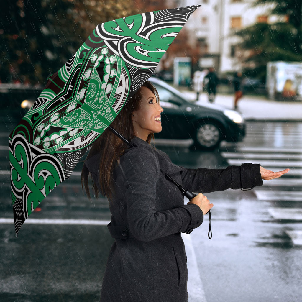 Aotearoa Iwi Ngai Tahu Umbrella Maori Kowhaiwhai Pattern LT19 - Polynesian Pride