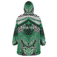 Aotearoa Iwi Ngai Tahu Personalised Wearable Blanket Hoodie Maori Kowhaiwhai Pattern LT19 - Polynesian Pride