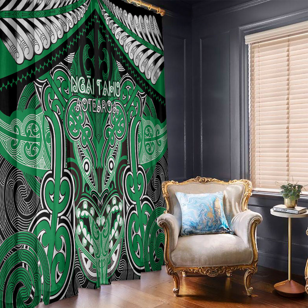 Aotearoa Iwi Ngai Tahu Window Curtain Maori Kowhaiwhai Pattern LT19 - Polynesian Pride