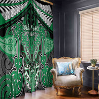 Aotearoa Iwi Ngai Tahu Window Curtain Maori Kowhaiwhai Pattern LT19 - Polynesian Pride