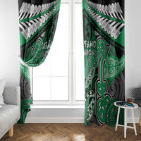 Aotearoa Iwi Ngai Tahu Window Curtain Maori Kowhaiwhai Pattern LT19 - Polynesian Pride
