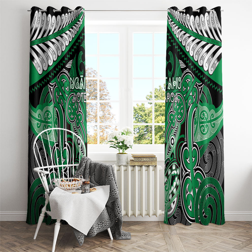 Aotearoa Iwi Ngai Tahu Window Curtain Maori Kowhaiwhai Pattern LT19 - Polynesian Pride