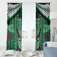 Aotearoa Iwi Ngai Tahu Window Curtain Maori Kowhaiwhai Pattern LT19 - Polynesian Pride