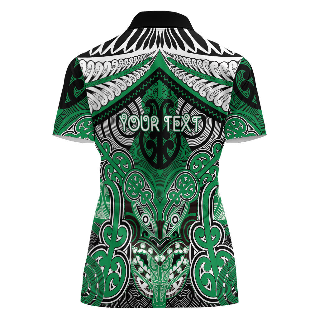 Aotearoa Iwi Ngai Tahu Personalised Women Polo Shirt Maori Kowhaiwhai Pattern LT19 - Polynesian Pride