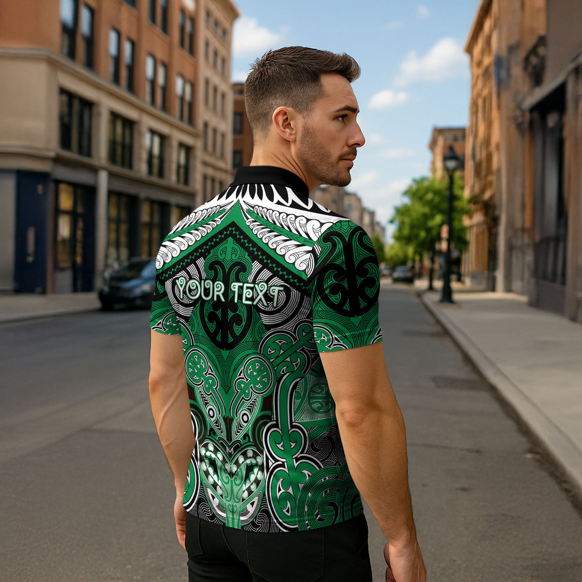 Aotearoa Iwi Ngai Tahu Personalised Zipper Polo Shirt Maori Kowhaiwhai Pattern LT19 - Polynesian Pride