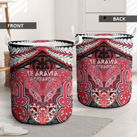 Aotearoa Iwi Te Arawa Laundry Basket Maori Kowhaiwhai Pattern LT19 - Polynesian Pride