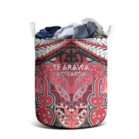 Aotearoa Iwi Te Arawa Laundry Basket Maori Kowhaiwhai Pattern LT19 - Polynesian Pride
