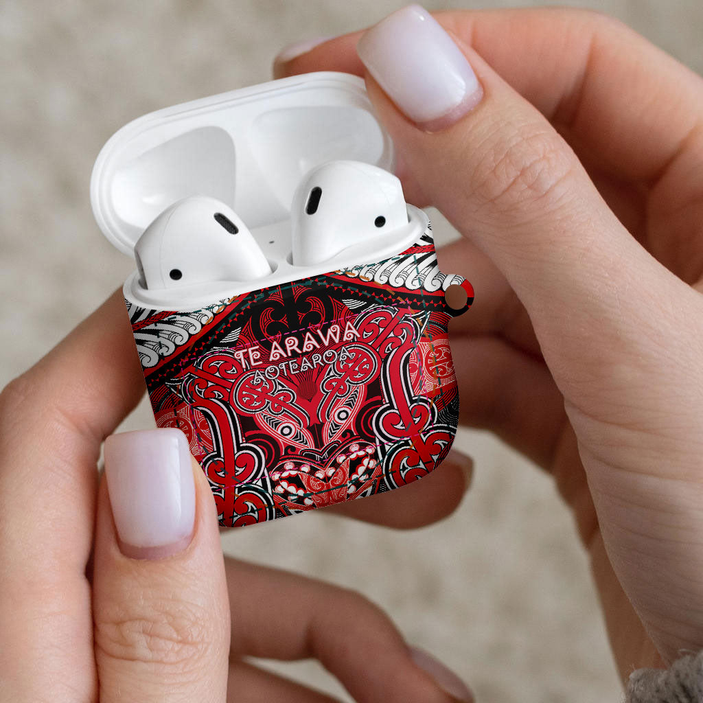 Aotearoa Iwi Te Arawa AirPods Case Maori Kowhaiwhai Pattern LT19 - Polynesian Pride
