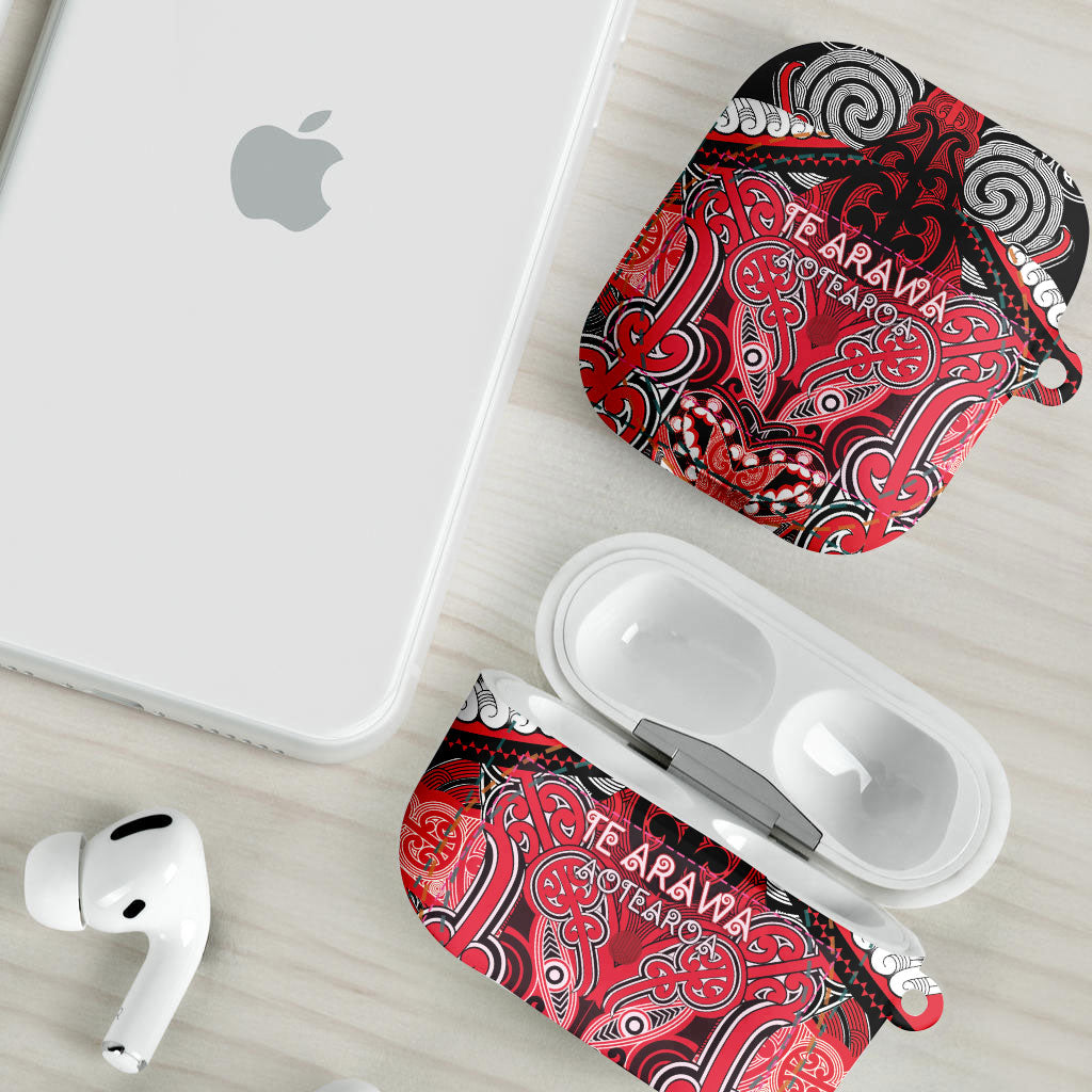 Aotearoa Iwi Te Arawa AirPods Case Maori Kowhaiwhai Pattern LT19 - Polynesian Pride