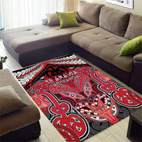 Aotearoa Iwi Te Arawa Area Rug Maori Kowhaiwhai Pattern LT19 - Polynesian Pride