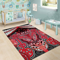 Aotearoa Iwi Te Arawa Area Rug Maori Kowhaiwhai Pattern LT19 - Polynesian Pride