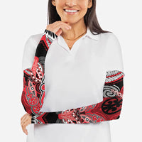 Aotearoa Iwi Te Arawa Personalised Arm Sleeves Maori Kowhaiwhai Pattern LT19 - Polynesian Pride