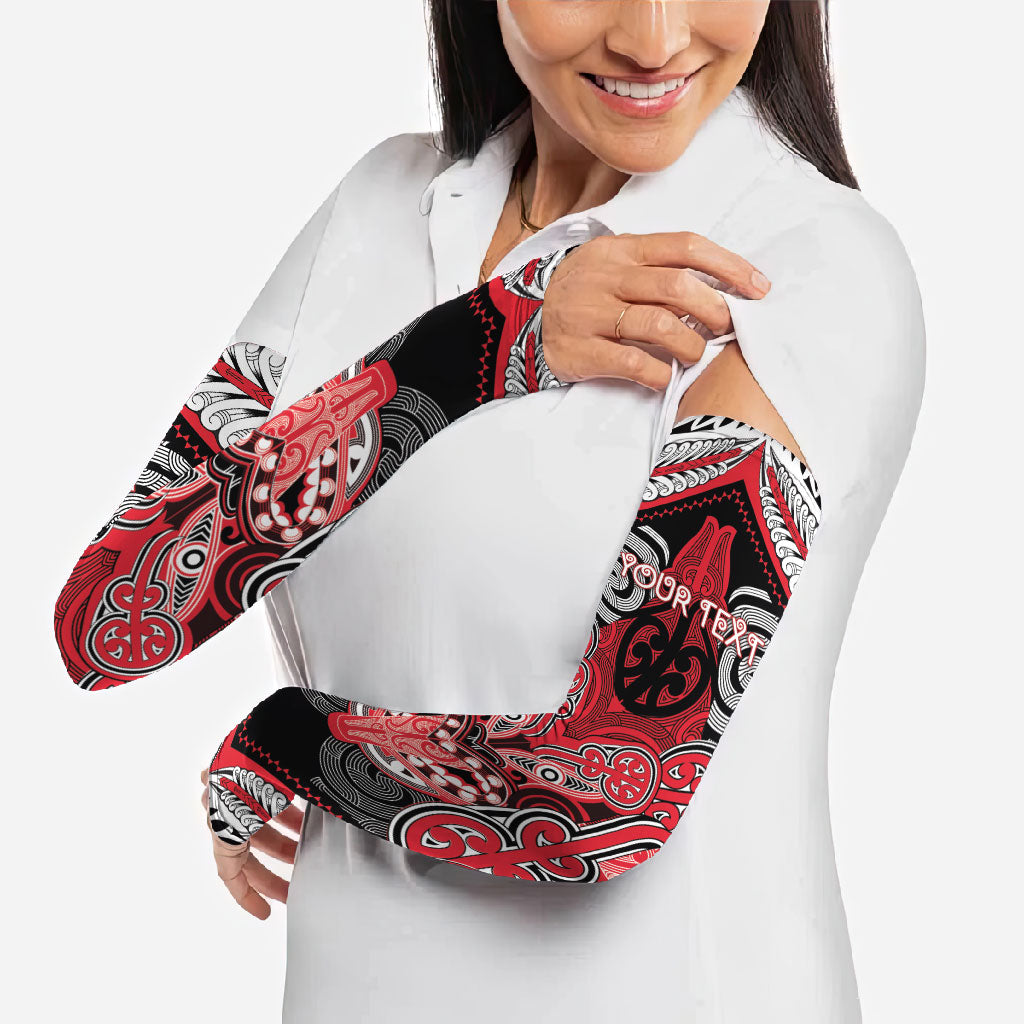 Aotearoa Iwi Te Arawa Personalised Arm Sleeves Maori Kowhaiwhai Pattern LT19 - Polynesian Pride