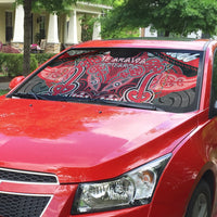 Aotearoa Iwi Te Arawa Auto Sun Shade Maori Kowhaiwhai Pattern LT19 - Polynesian Pride