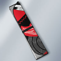 Aotearoa Iwi Te Arawa Auto Sun Shade Maori Kowhaiwhai Pattern LT19 - Polynesian Pride