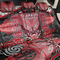 Aotearoa Iwi Te Arawa Back Car Seat Cover Maori Kowhaiwhai Pattern LT19 - Polynesian Pride