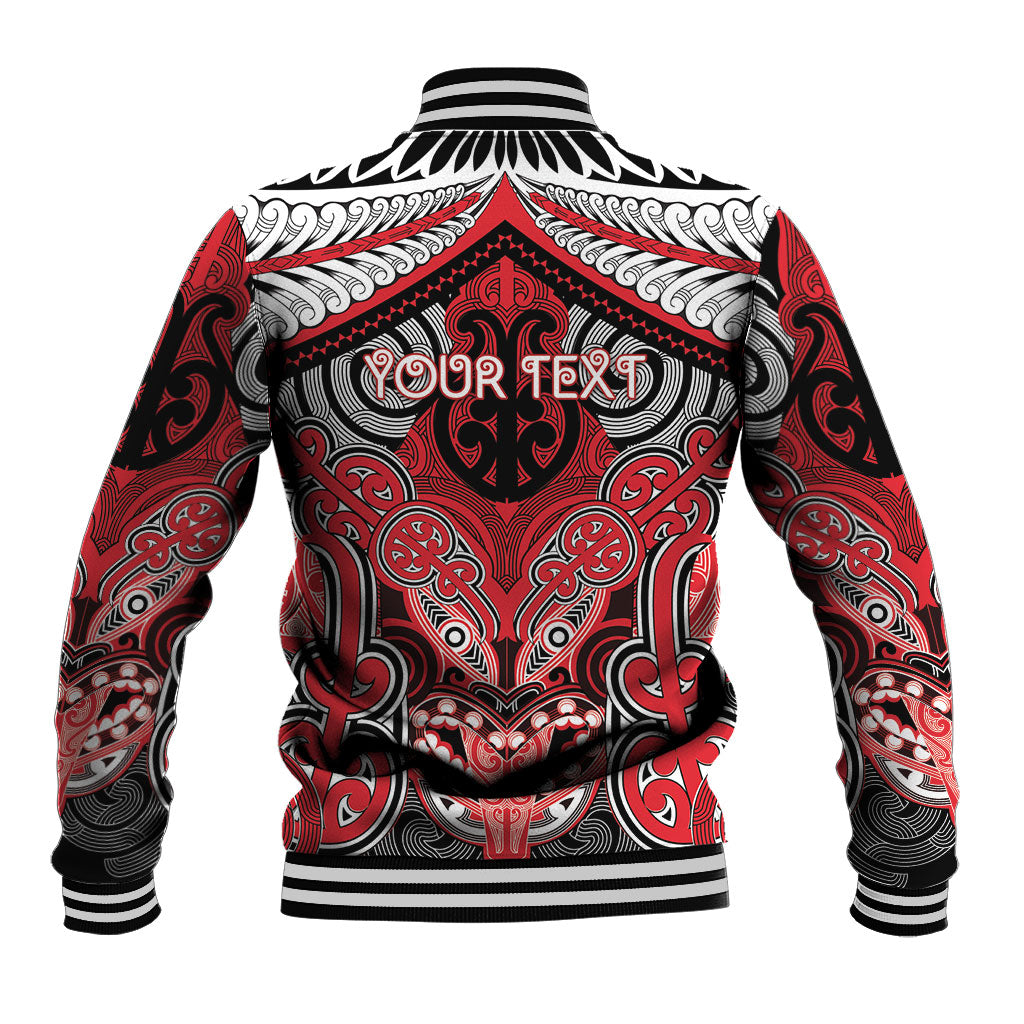 Aotearoa Iwi Te Arawa Personalised Baseball Jacket Maori Kowhaiwhai Pattern LT19 - Polynesian Pride
